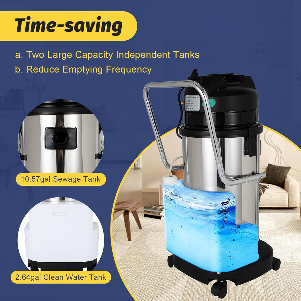 40L Commercial Carpet Cleaner Wet Dry Vacuum Cleaner Y509