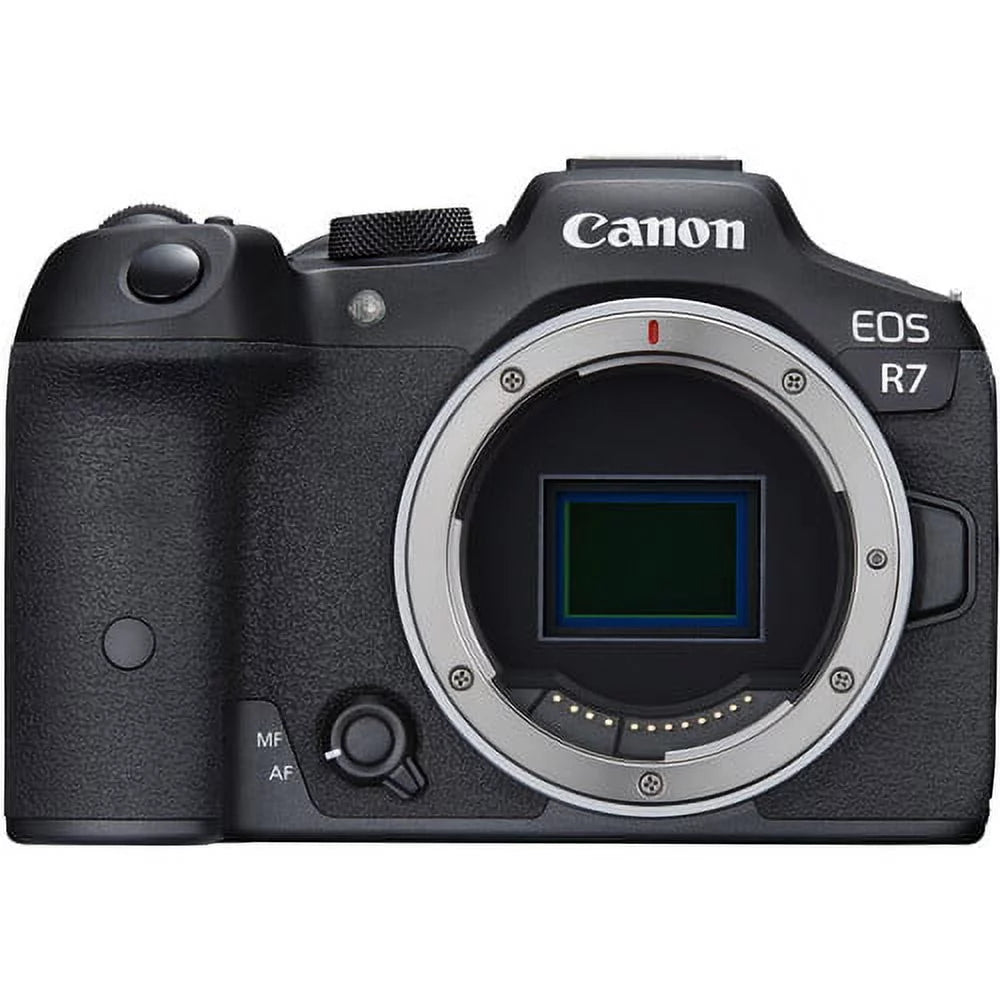 Canon EOS R7 Mirrorless Camera with 18-150mm Lens, Microphone, Tripod Grip, 64GB Accessory Bundle (37 Items) O698