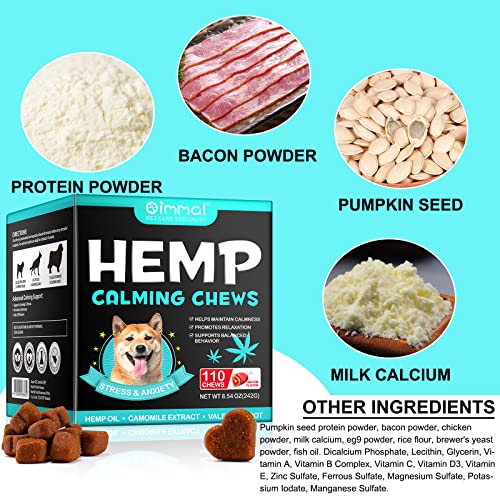 Calming Chews for Dogs with Hemp Oil (Chicken) O565335