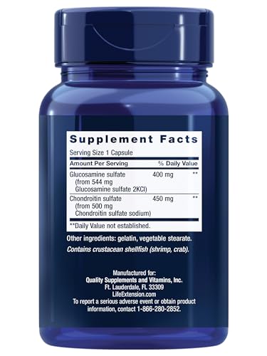 Glucosamine/Chondroitin Capsules, non-GMO, gluten-free, 100 capsules X7037