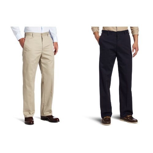 Men's Flat Front Straight Fit Pant H61112