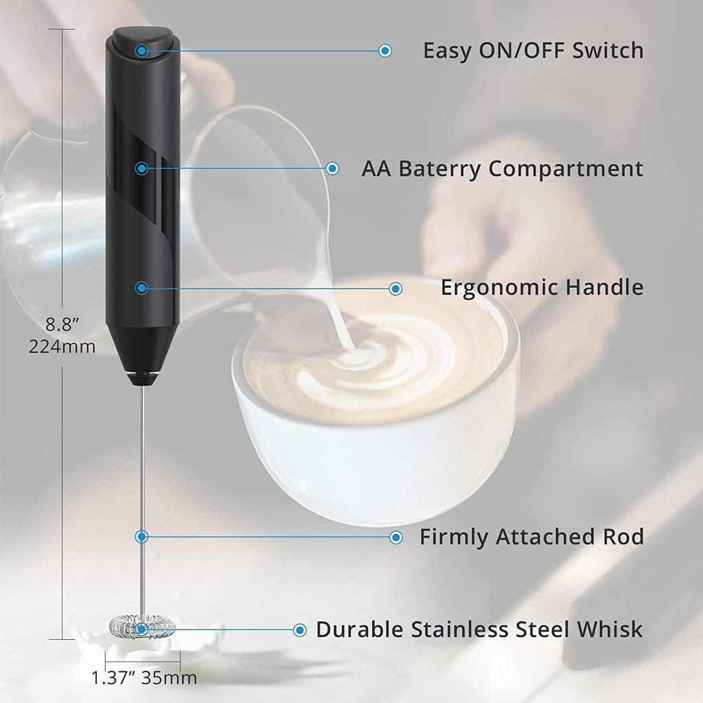 Black Electric Handheld Milk Frother M16158