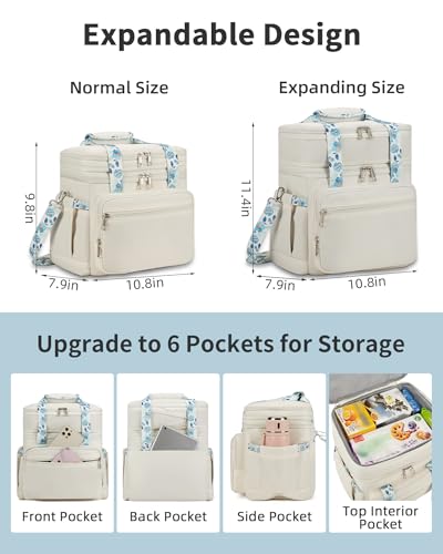 Black Expandable Insulated Lunch Bag L857