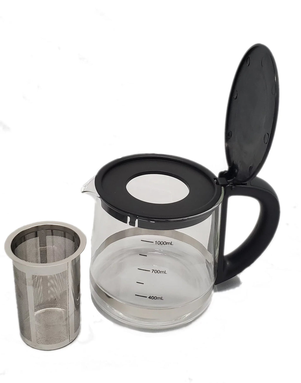 Double Glass Digital Electric Kettle Tea Maker 2.5L and Tea Pot 1.0L N695619