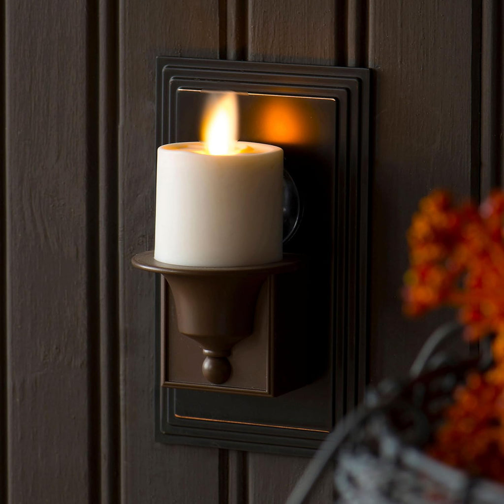 Set of 2 Flameless Candle Nightlight (Bronze) J824