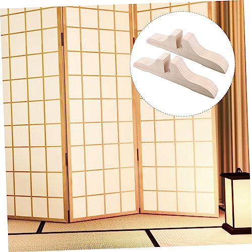 Wood Folding Privacy Screen Partition Feet Stand Base H774