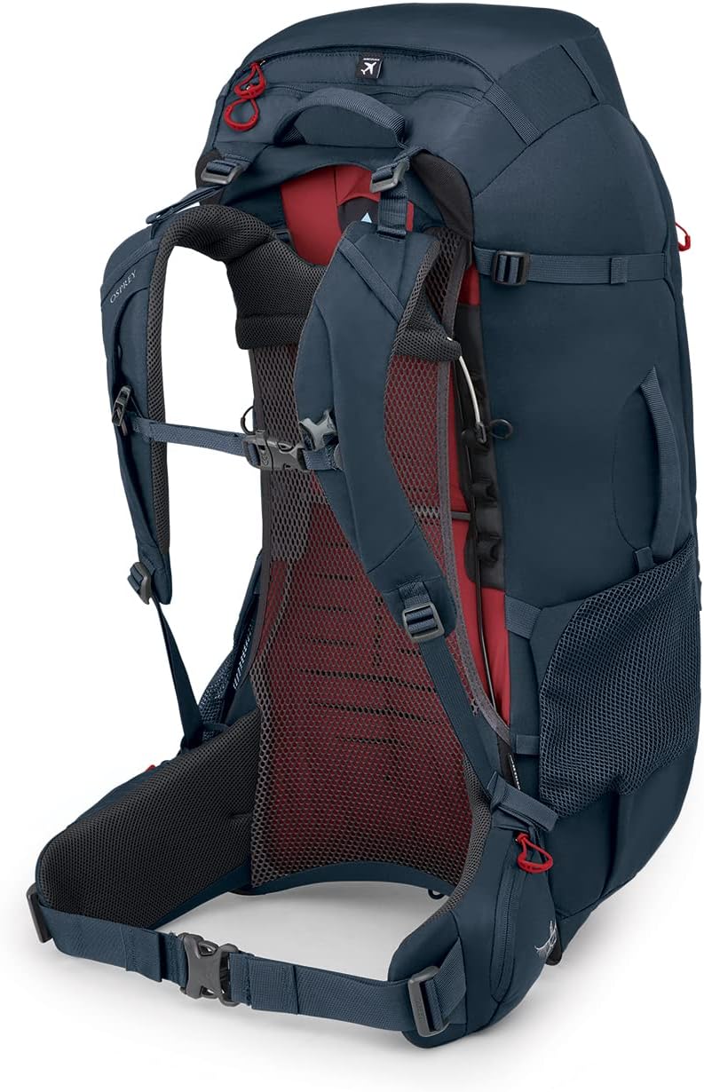 55L Muted Space Blue Travel Backpack J67785