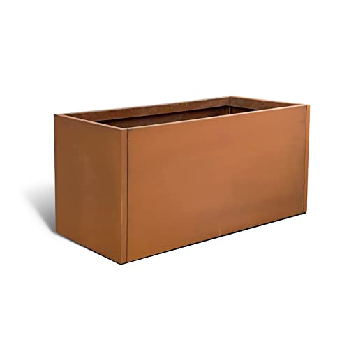 Corten Steel Planter Box 20 Inch Q404518