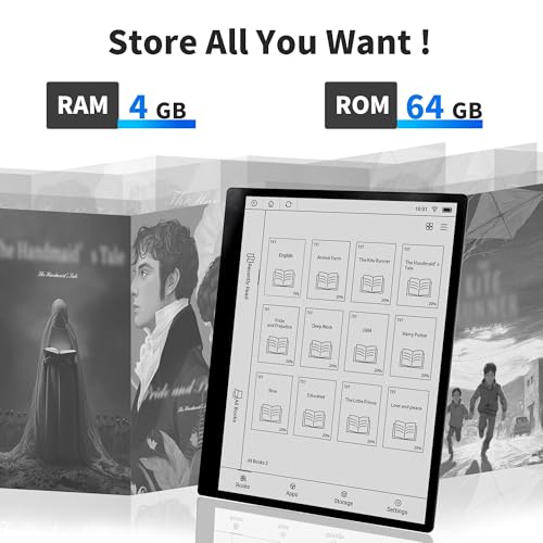 10.3 inch E-Ink Ebook Reader with Stylus and Cover J89593