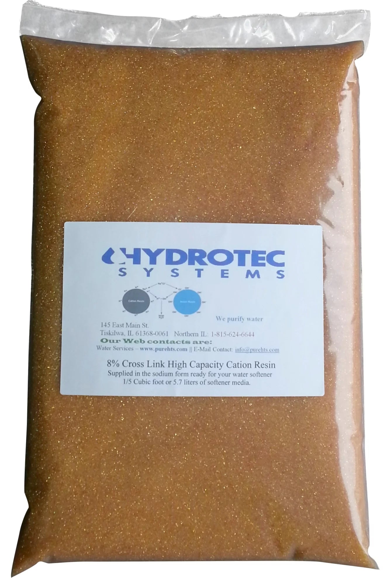 Water Softener Resin Ion-Exchange 0.2 Cubic Foot 10.2 pounds R905595