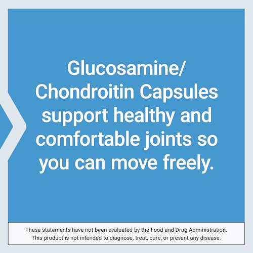 Glucosamine/Chondroitin Capsules, non-GMO, gluten-free, 100 capsules X7037