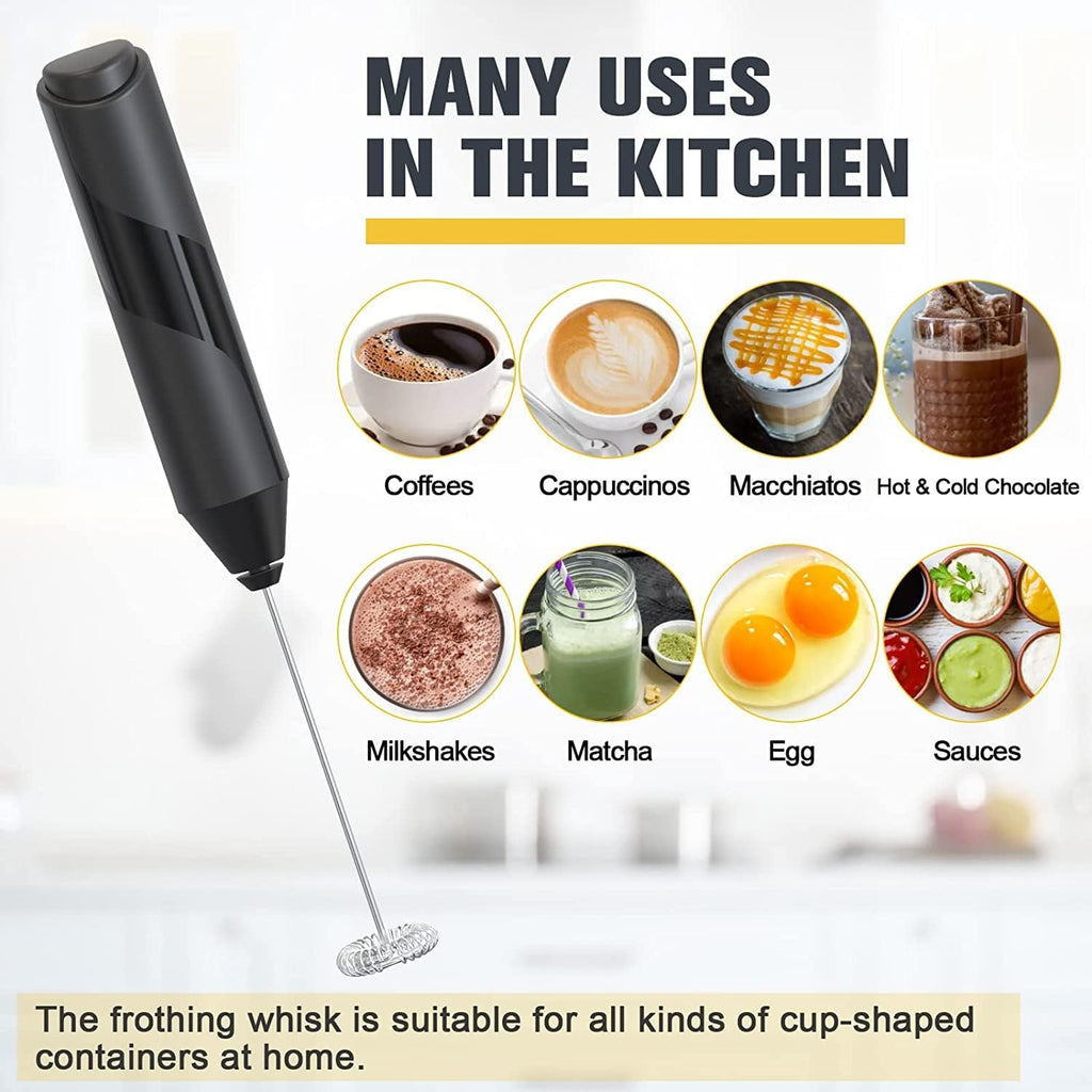 Black Electric Handheld Milk Frother M16158
