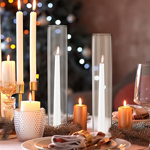 12 Pcs Clear Glass Candle Holder V4774