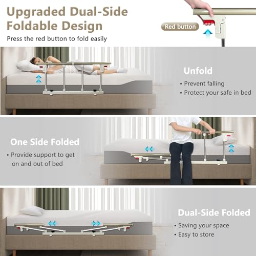 Collapsible Bedside Safety Rail for Bed K13109