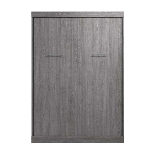 Bark Gray Full Murphy Bed E2416
