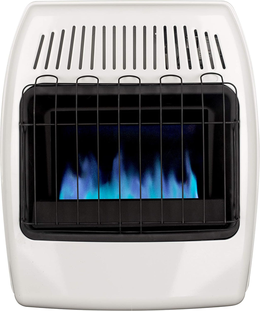 White 20,000 BTU Natural Gas Wall Heater R444