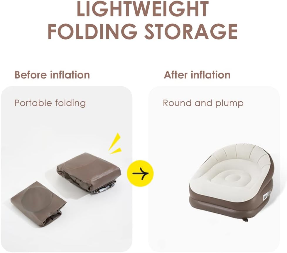 Snow White Inflatable Sofa Air Mattress L16726