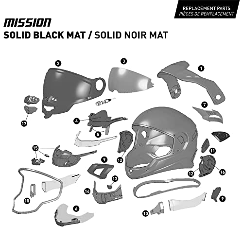 Carbon Solid Full Face Helmet Q52626