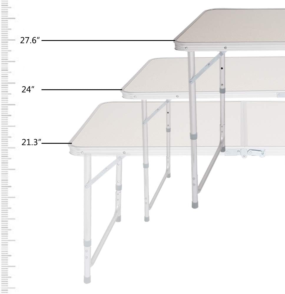 White 4FT Folding Table R12648