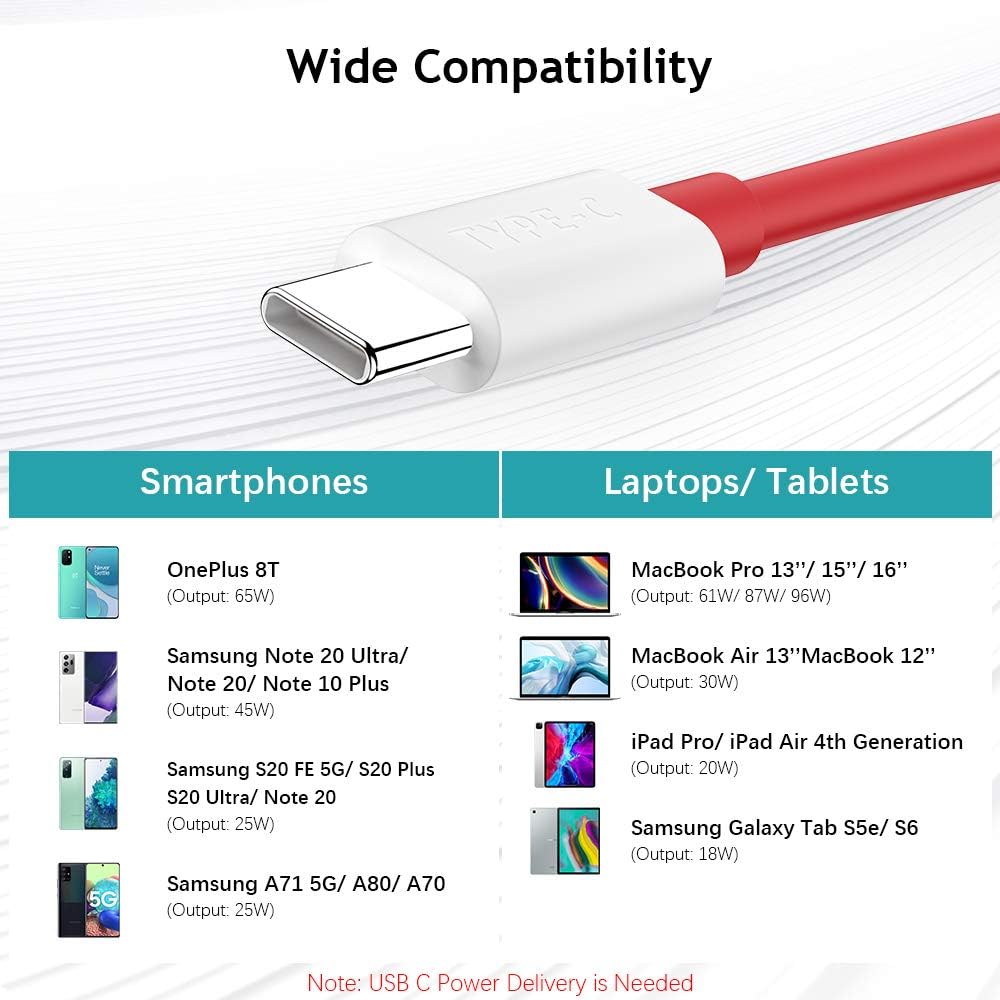 6FT 2Pack USB C to USB C Charging Cable K1256