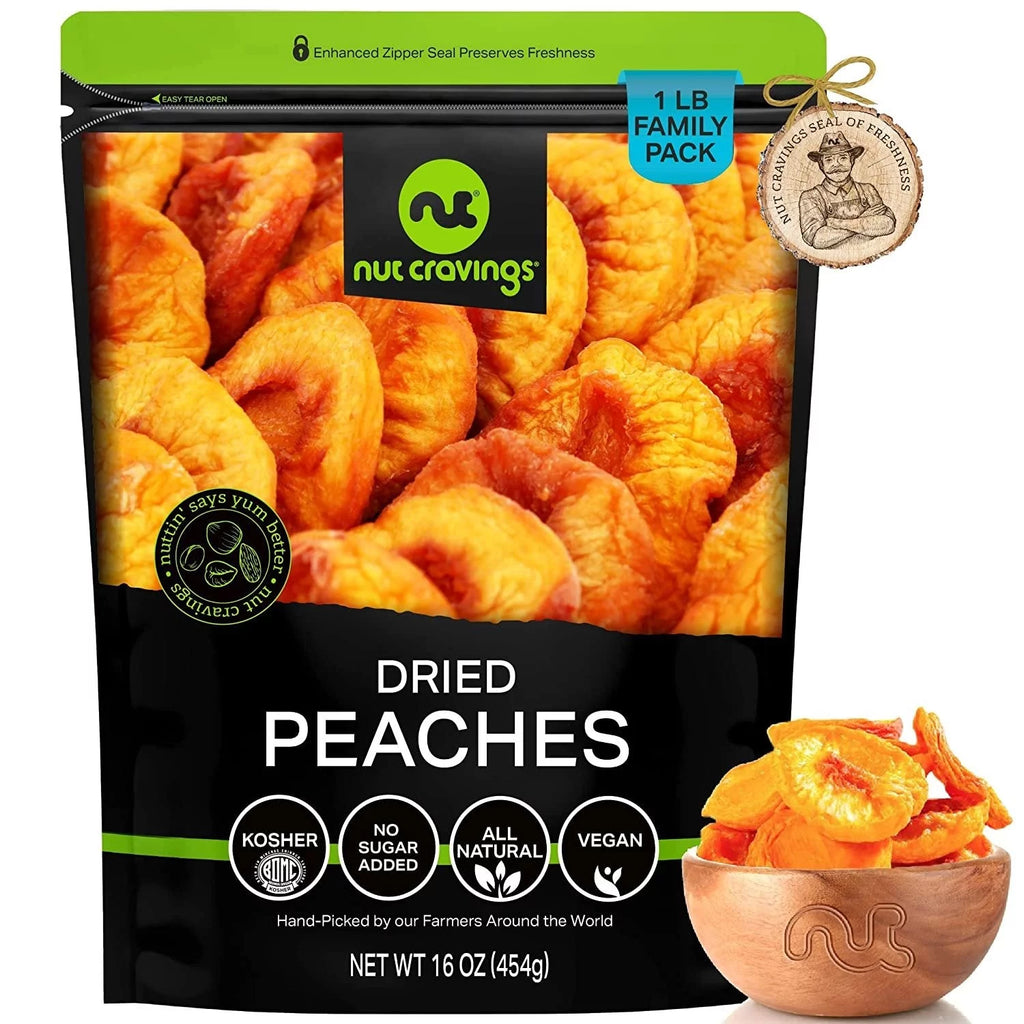 Sun Dried California Peaches, No Sugar Added 32oz H124