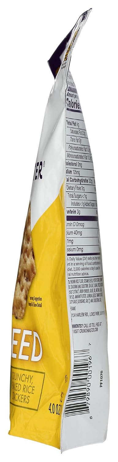 Multi Seed Rosemary Olive Oil Gluten Free Crackers, 4 Ounce X903