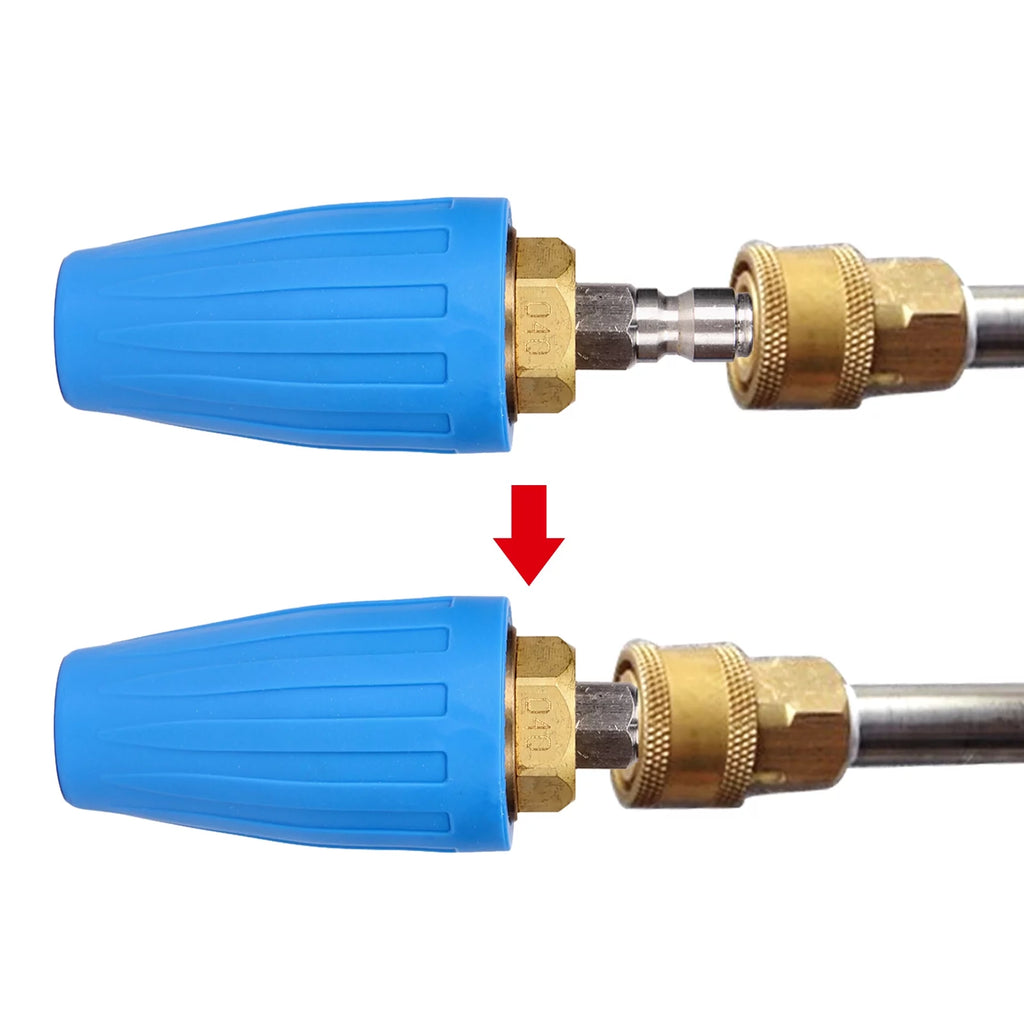 4.0 GPM Turbo Rotary Nozzle for Pressure Washer 1/4" Quick Connect 5000PSI U889