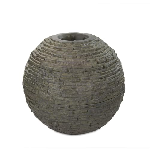 Stacked Slate Sphere Water Fountain J6448