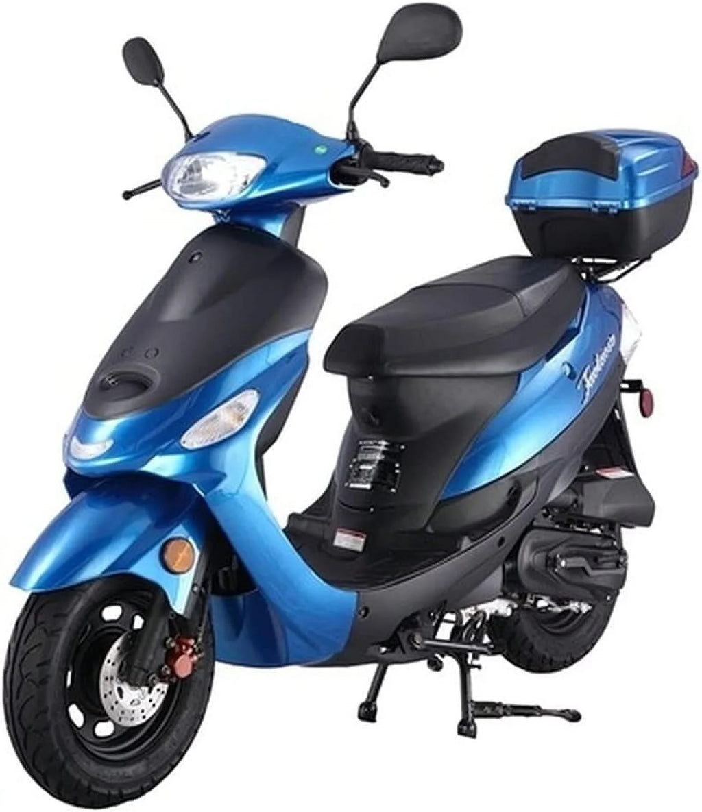 Sporty Blue 49cc 50cc Gas Scooter Moped F43833