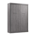 Bark Gray Full Murphy Bed E2416