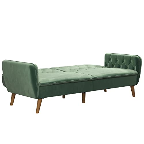 Camel Faux Leather Memory Foam Futon S187030