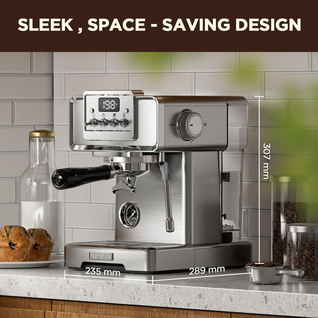 15 Bar Stainless Steel Espresso Machine with Milk Frother Z615416