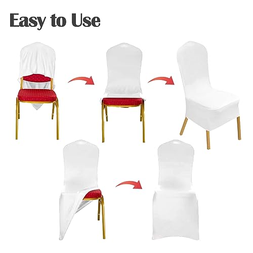 50pcs Black Stretch Spandex Fitted Chair Cover A900917
