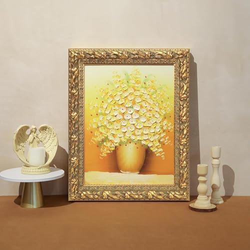 Antique Gold Solid Wood Frame for Canvas Paintings K7903