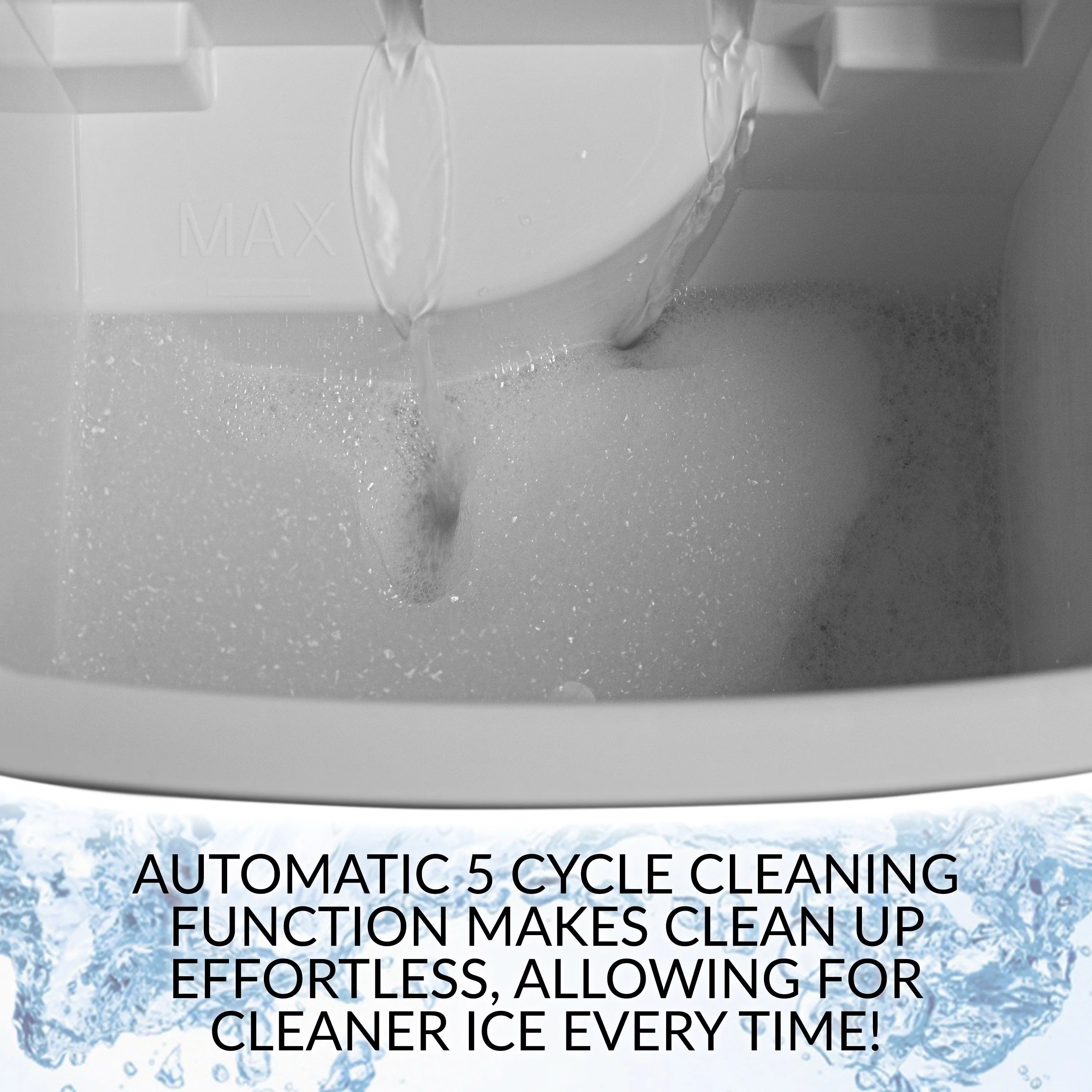 26-Pound Automatic Self-Cleaning Portable Countertop Ice Maker Machine, Aqua M567505