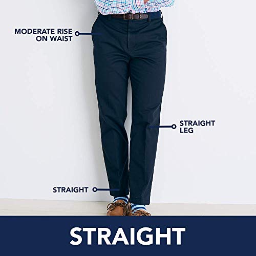 Men's Flat Front Straight Fit Pant H61112