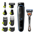 9-in-1 Hair Clippers, Beard, Ear and Nose Trimmer, Cordless & Rechargeable, Black/Blue Y2003