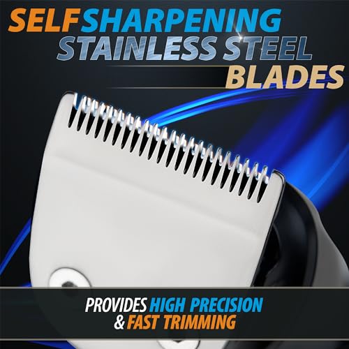 21 Piece Beard Trimmer Hair Clipper Electric Razor with USB Recharge Dock H2372
