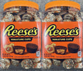 2 Packs Reese's Miniatures Milk Chocolate Peanut Butter Cups 38 Oz Each Tub H200990