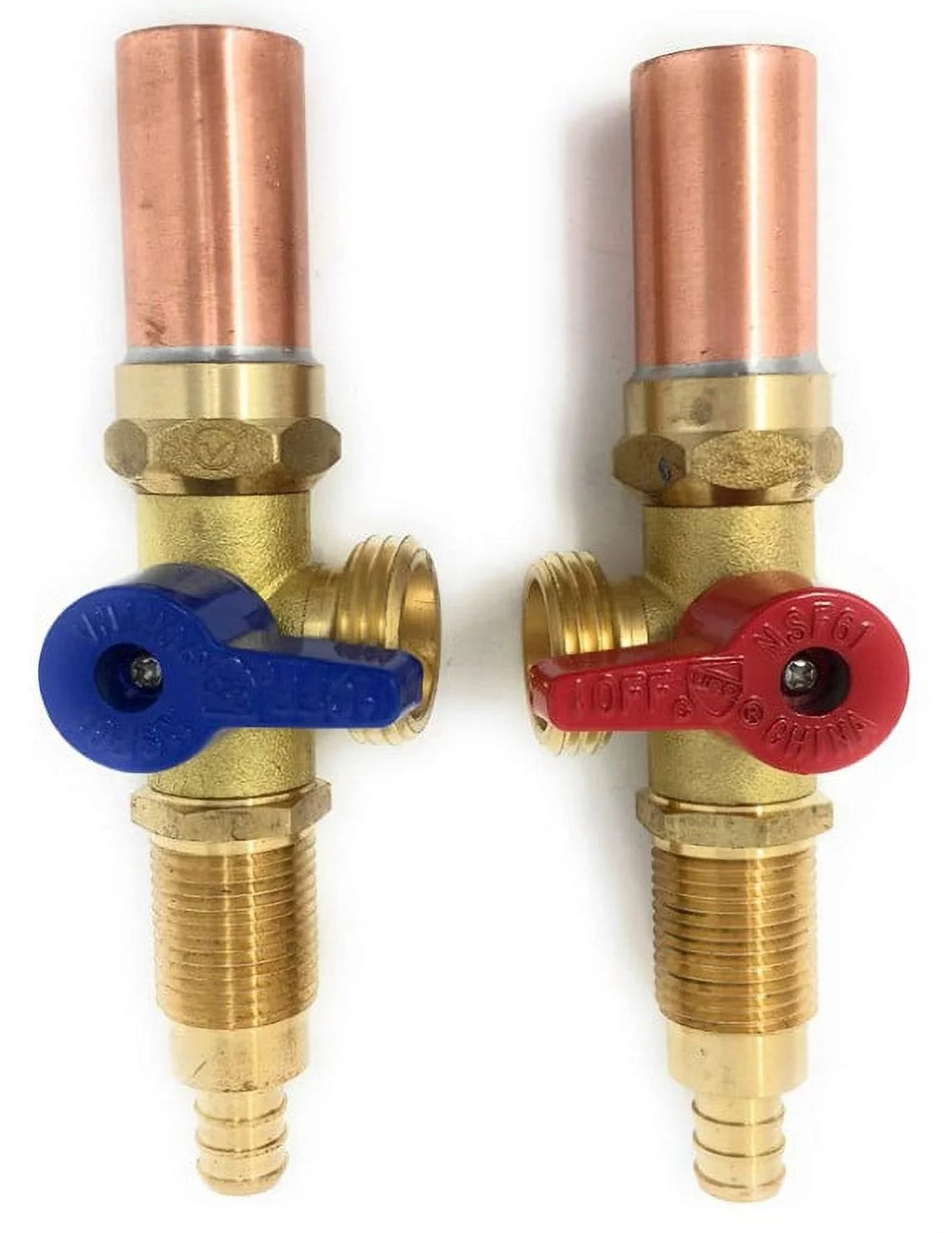 1/2" PEX x 3/4" MHT Washing Machines Assembly Kit with Copper Risers F394
