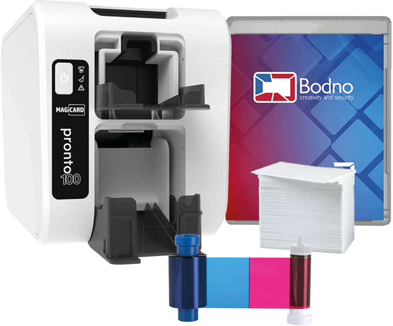 Bronze ID Card Printer with Supplies Package I25684