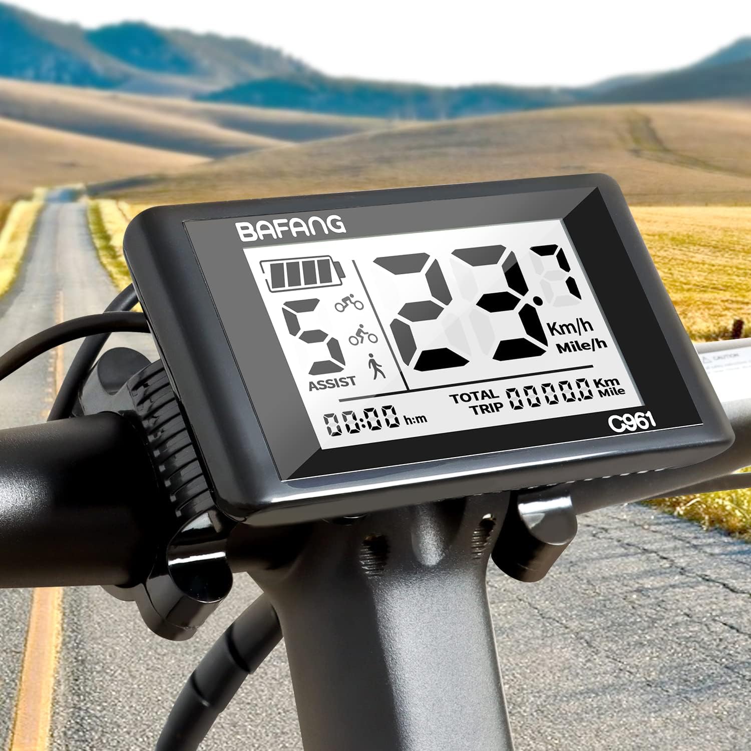 eBike Display for BAFANG Motor Electric Bike Computer with PAS UART Protocol S891