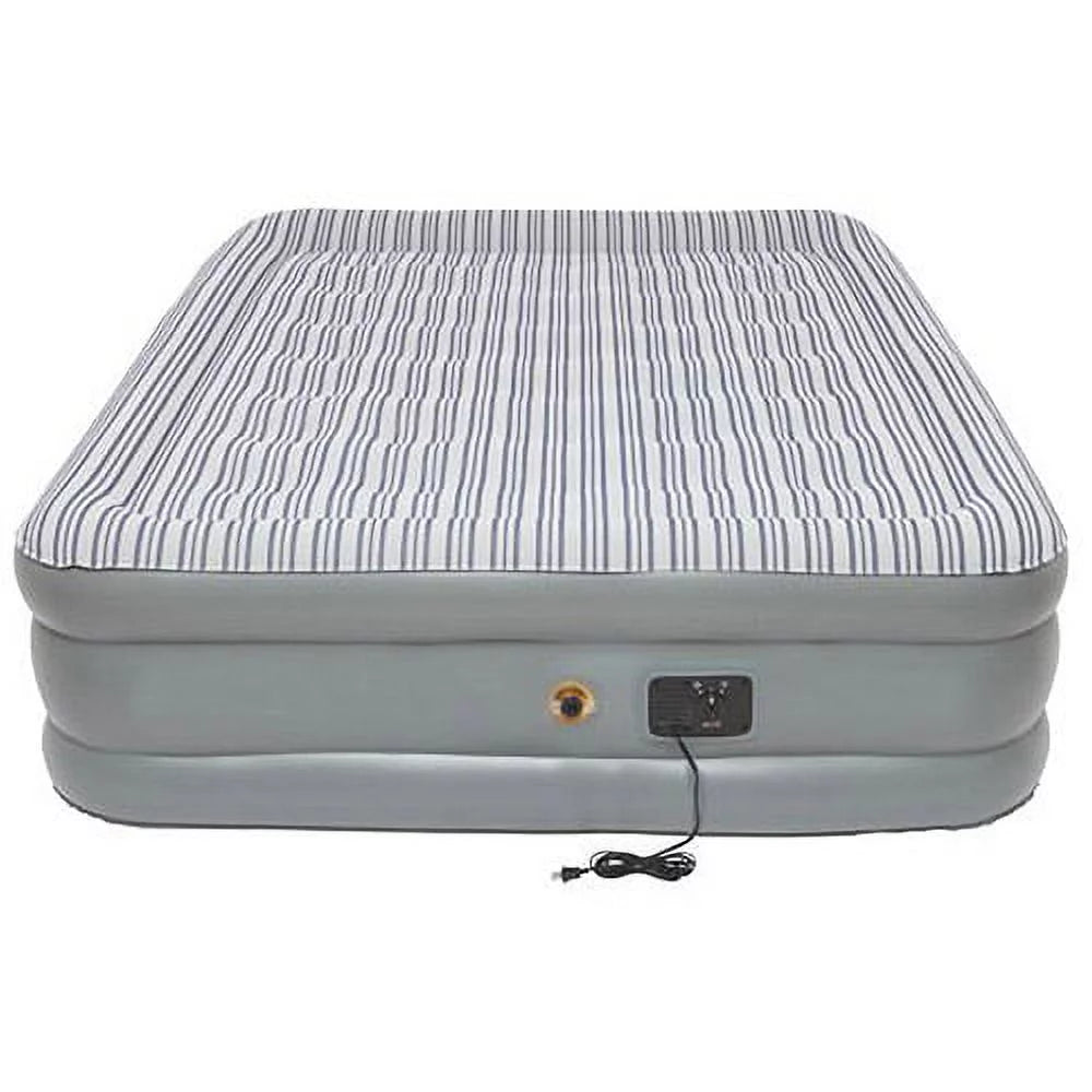 Queen Double High Airbed with Built in Pump F10184