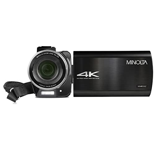 4K Ultra HD Camcorder with 10x Optical Zoom (Black) W150040