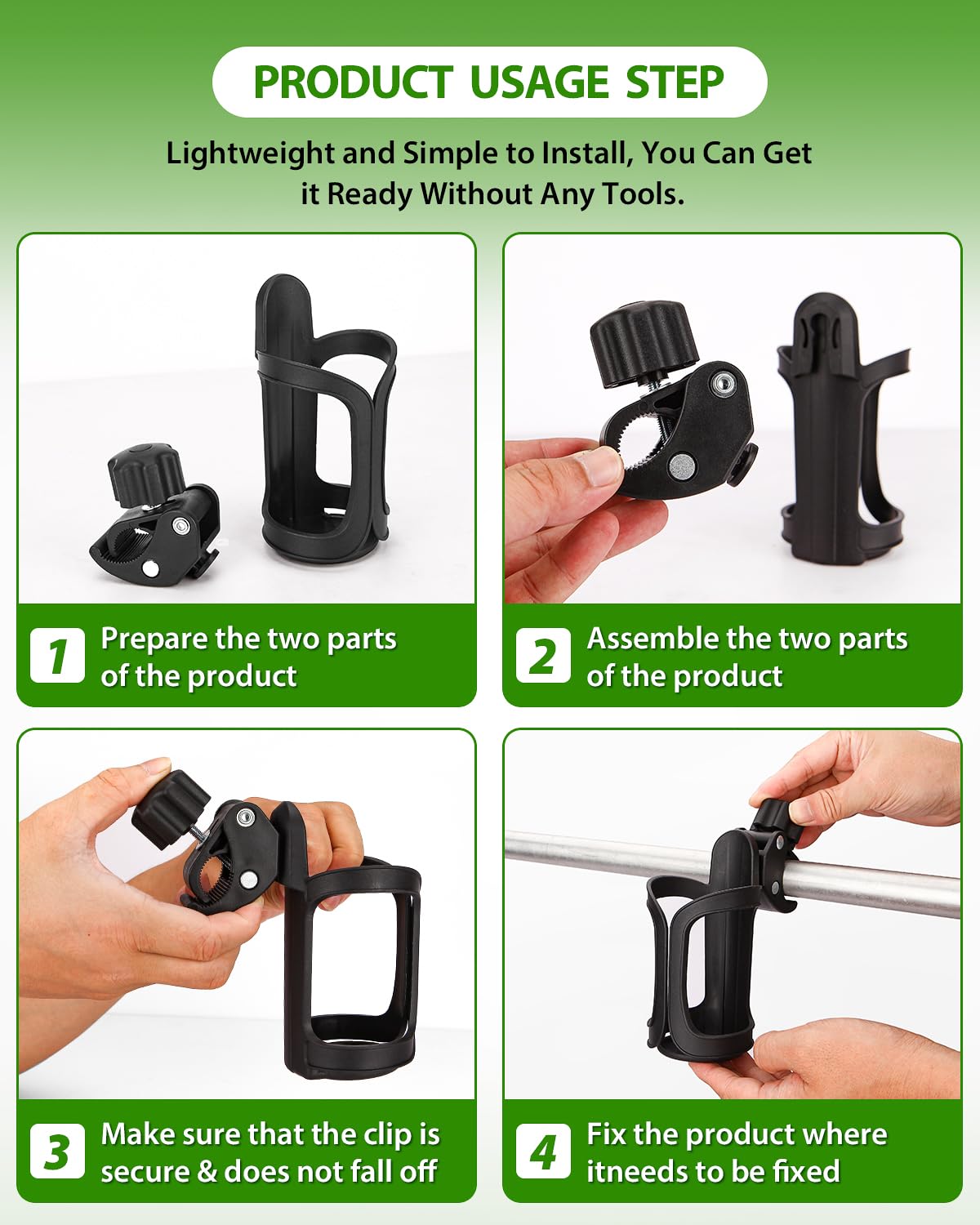 2 Pack Universal Cup and Bottle Holder T55540