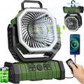 20000mAh Rechargeable Portable Camping Fan with LED Lantern T8543