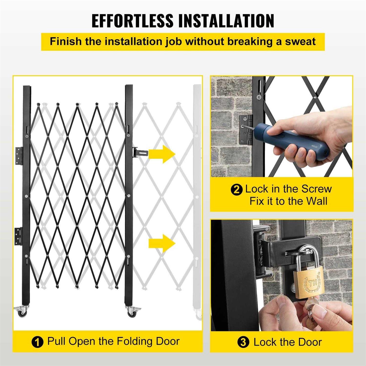 Single Folding Security Gate V240062