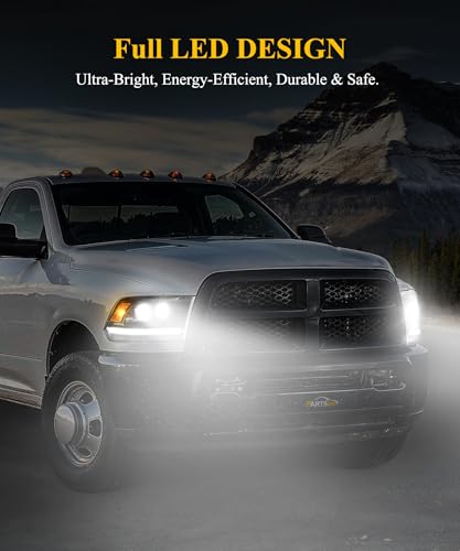 Full LED Headlights Assembly Pair with DRL Sequential Turn Signal Hi/Low Beam 6500K 12V IP67 K636050