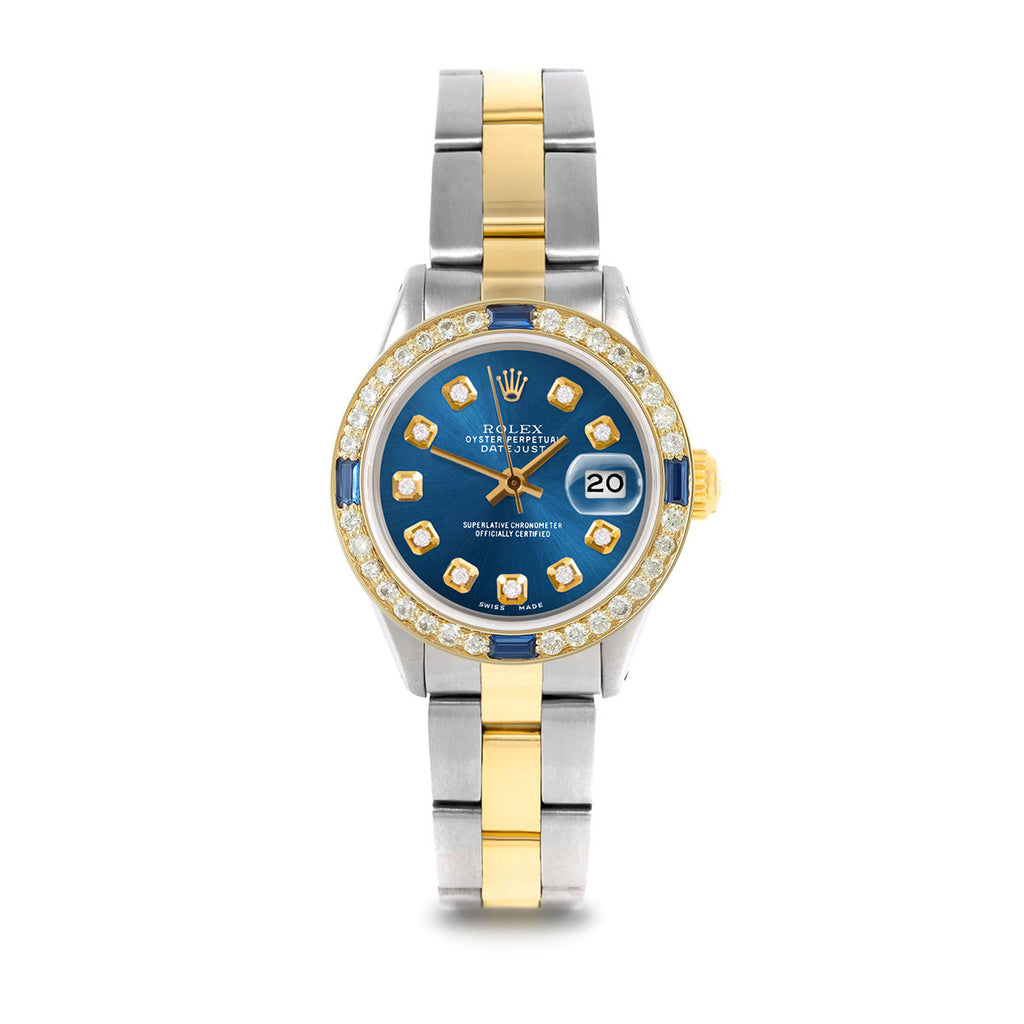 Pre-Owned Ladies 26mm Datejust Wristwatch Blue Diamond G96360
