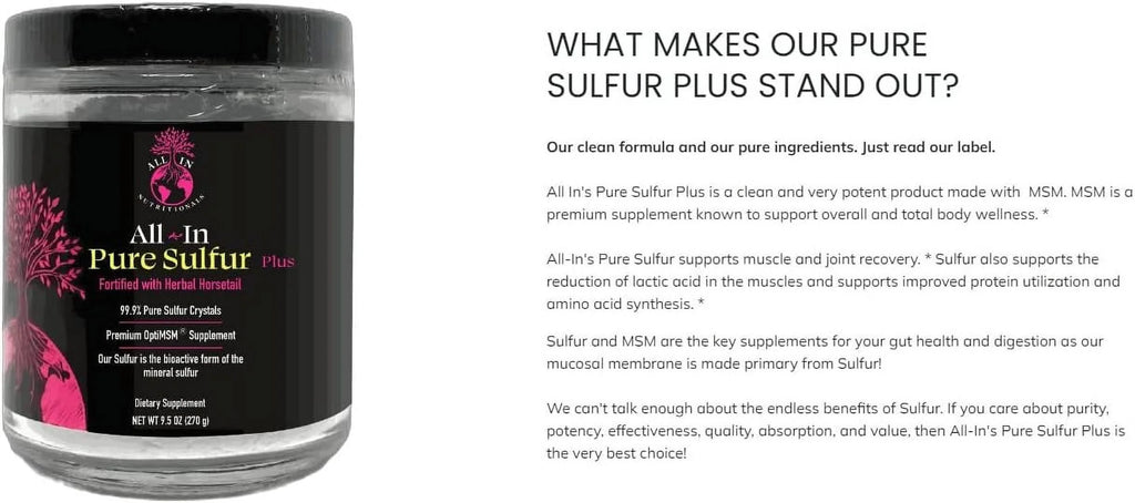 Pure Sulfur-60 Servings H30674